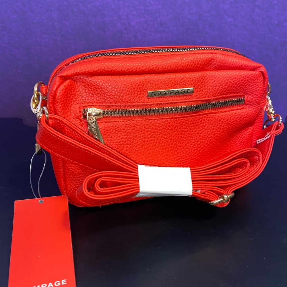 Red & Gold Rampage Shoulder Bag - Picture 3 of 9